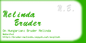 melinda bruder business card